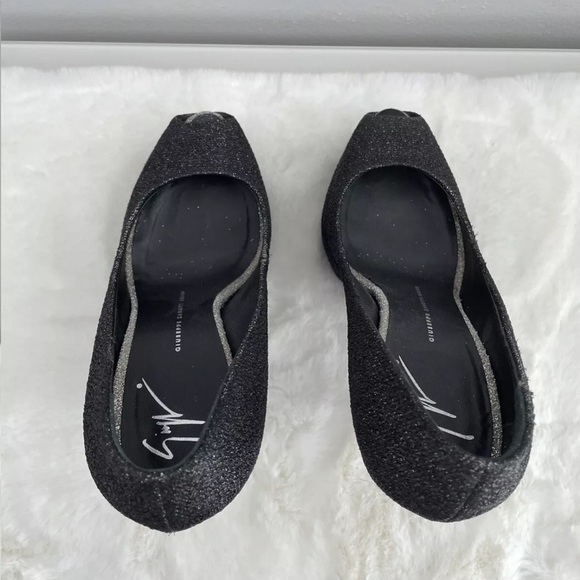 GIUSEPPE ZANOTTI BLACK SPARKLE PUMPS 38.5 - Picture 7 of 7